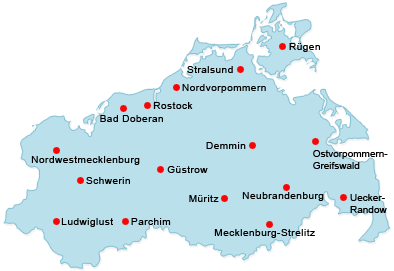 Karte mecklenburg vorpommern ostseeküste